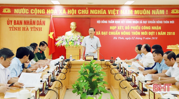 Hà Tĩnh bỏ phiếu công nhận 7 xã đạt chuẩn NTM đợt 1/2018
