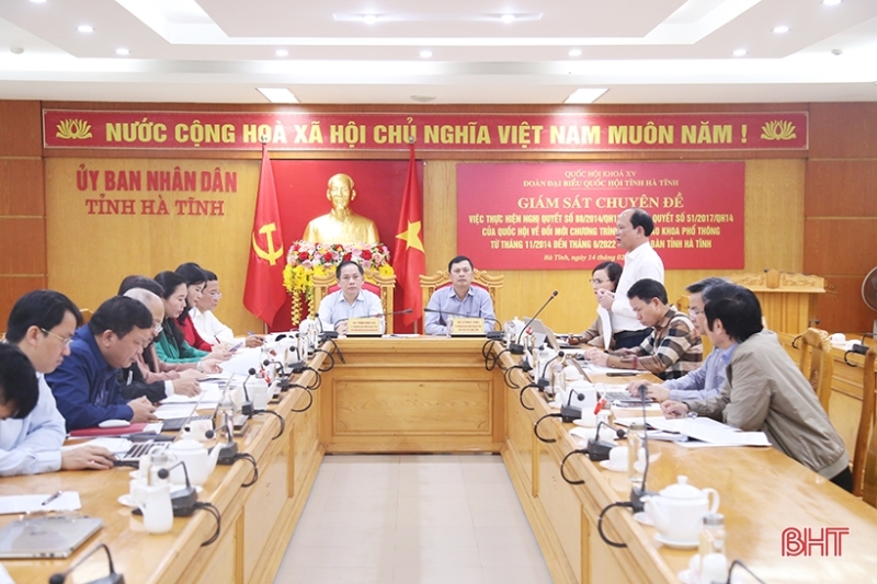 Giám sát việc đổi mới chương trình, sách giáo khoa giáo dục phổ thông tại Hà Tĩnh